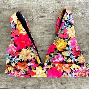 Billabong plunge floral bikini top